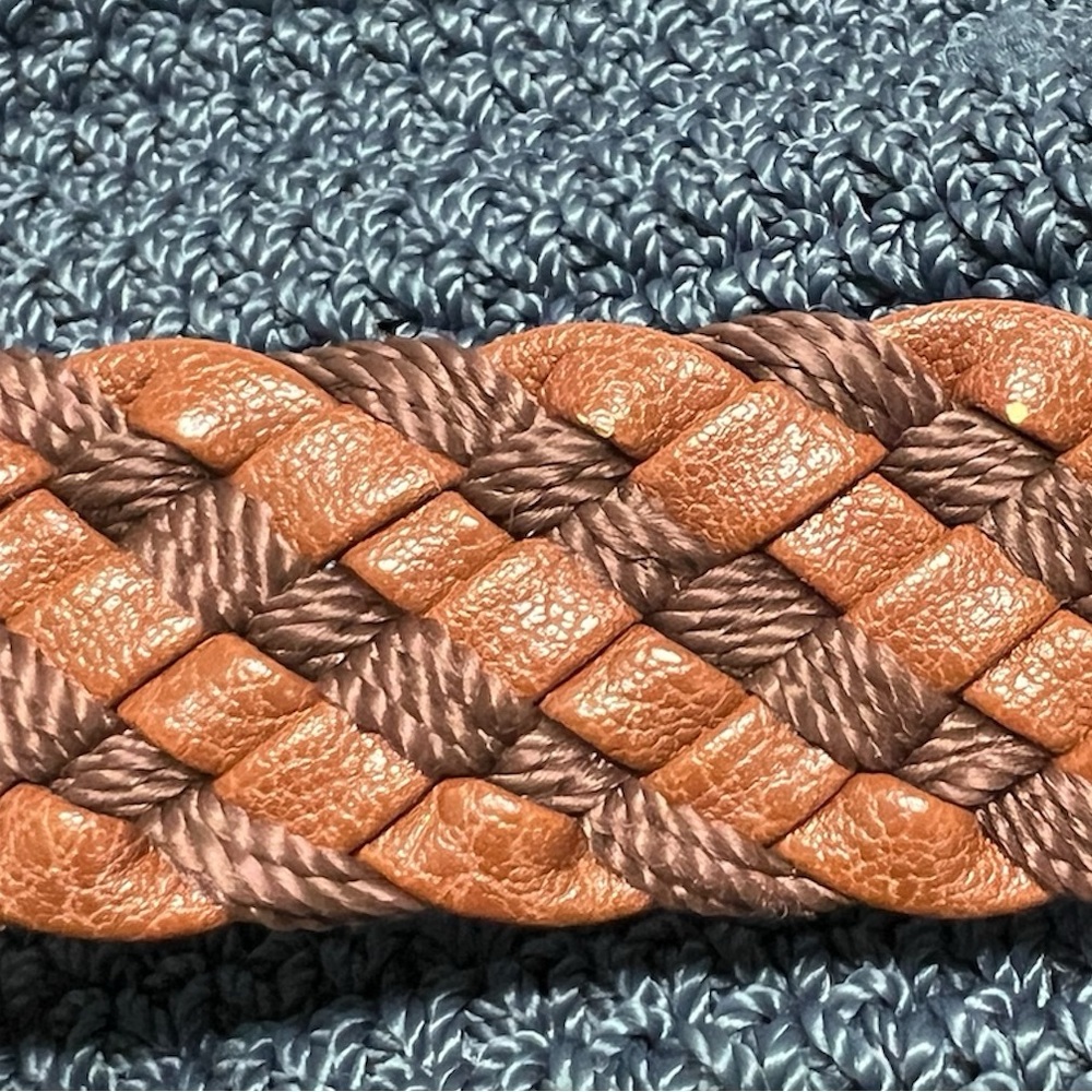 The Sak Blue Knit Braided Handle Shoulder Bag - Picture 13 of 16